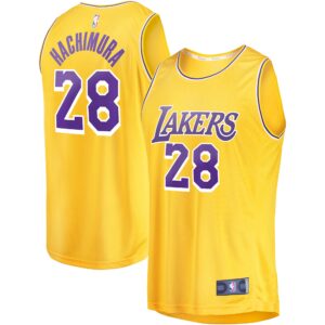 Rui Hachimura Los Angeles Lakers  Youth Fast Break Player Jersey - Icon Edition - Gold