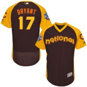 Chicago Cubs #17 Kris Bryant Brown Flexbase Collection 2016 All-Star National League Stitched Jersey