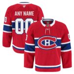 Men's Montreal Canadiens Red Home Authentic Pro Custom #00 Jersey
