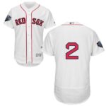 Boston Red Sox #2 Xander Bogaerts White Flexbase Collection 2018 World Series Stitched Jersey
