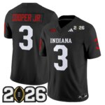 Omar Cooper Jr. #3 Ndiana Hoosiers IND 2026 CFP Final Patch Vapor Limited Jersey V2 - All Stitched