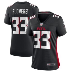 Tre Flowers Atlanta Falcons Women's Team Game Jersey -  Black