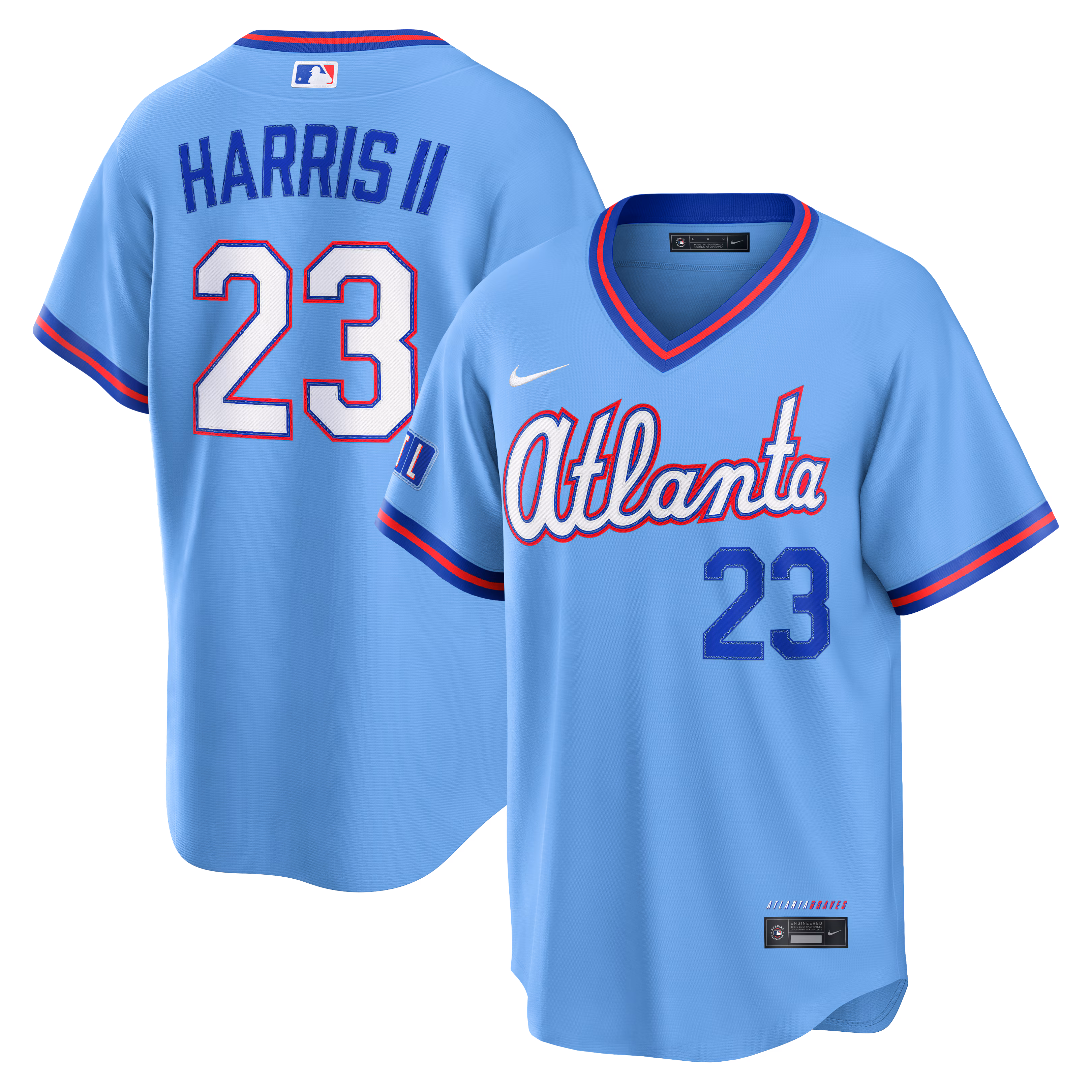 Atlanta Braves Michael Harris II #23 Powder Blue 2026 City Connect Stadium Jersey