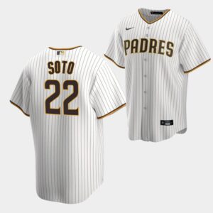 Men's San Diego Padres #22 Juan Soto Home White Jersey