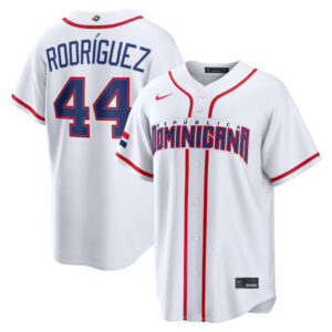 Julio Rodríguez #44 Dominican Republic Baseball 2026 World Baseball Classic Home Stadium Jersey - White