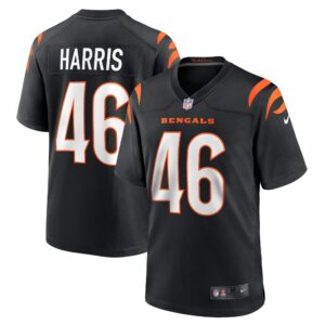Clark Harris Cincinnati Bengals  Game Jersey - Black
