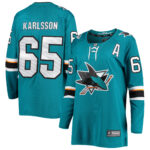 Erik Karlsson San Jose Sharks Women's Breakaway Home Team Player Jersey - Teal
