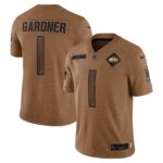 Ahmad Sauce Gardner New York Jets Women's 2023 Salute To Service Limited Jersey - Brown