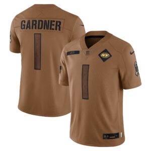 Ahmad Sauce Gardner New York Jets Women's 2023 Salute To Service Limited Jersey - Brown