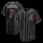 Arizona Diamondbacks Corbin Carroll #7 Black Alternate Replica Jersey