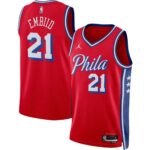 Joel Embiid 2022/23 Philadelphia 76ers  Unisex Swingman Jersey - Statement Edition - Red