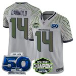 Sam Darnold #14  Seattle Seahawks SEA 2026 NFC West Champions Limited Jersey - 50th Season Patch - All Stitched