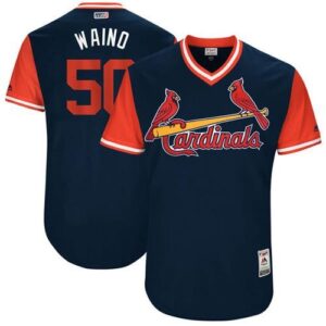 St. Louis Cardinals #50 Adam Wainwright Navy "Waino" Players Weekend Stitched Jersey