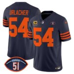 Brian Urlacher #54 Chicago Bears CHI Dick Butkus Patch Throwback Vapor Limited Jersey - All Stitched
