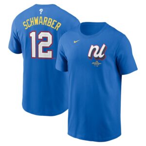Kyle Schwarber National League 2025 All-Star Edition Name & Number T-Shirt - Blue