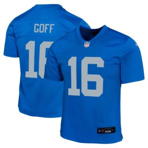 Jared Goff Detroit Lions Youth Alternate Game Jersey -  Blue