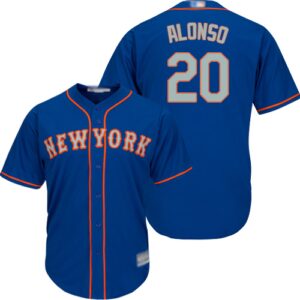 Men's New York Mets #20 Pete Alonso Blue New Cool Base Alternate Home Stitched Jersey