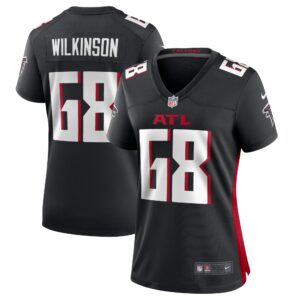 Elijah Wilkinson Atlanta Falcons  Women's Game Jersey - Black