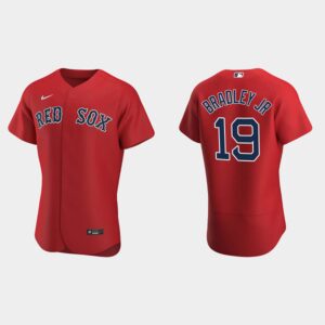 Men's Boston Red Sox #19 Jackie Bradley Jr. Flex Base Alternate Jersey - Red