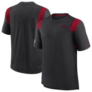 Men's Black San Francisco 49ers Sideline Tonal Logo Performance Player T-Shirt