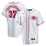 Cincinnati Reds Tyler Stephenson #37 White Home Replica Jersey