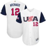 Team USA #12 Nolan Arenado White 2017 World Baseball Classic Stitched Jersey