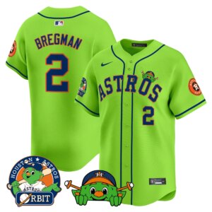 Alex Bregman #2 Houston Astros Orbit Patch Vapor Premier Limited Jersey V3 - All Stitched