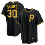 Men's Pittsburgh Pirates Paul Skenes  Black Alternate Replica Player Jersey