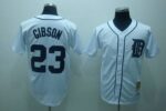 Mitchell And Ness Detroit Tigers #23 Kirk Gibson Stitched White Throwback Jersey