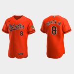 Men's Baltimore Orioles #8 Cal Ripken Jr. Orange Alternate Flex Base Jersey