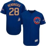 Chicago Cubs #28 Kyle Hendricks Blue Flexbase 2017 Gold Program Stitched Jersey