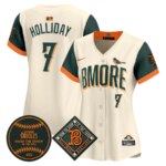 Women's Jackson Holliday #7 Baltimore Orioles Vapor Premier Limited Jersey - City Connect