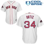 Boston Red Sox #34 David Ortiz White New Cool Base 2018 World Series Champions Stitched Jersey