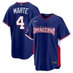 Ketel Marte #4 Dominican Republic Baseball 2026 World Baseball Classic Road Stadium Jersey - Royal