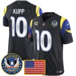Cooper Kupp #10 Los Angeles Rams 2025 United States 250th Anniversary Patch Vapor Limited Jersey - All Stitched