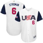 Team USA #6 Marcus Stroman White 2017 World Baseball Classic Stitched Jersey