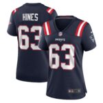 Chasen Hines New England Patriots Women's Game Player Jersey - Navy