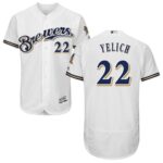 Milwaukee Brewers #22 Christian Yelich White Flexbase Collection Stitched Jersey