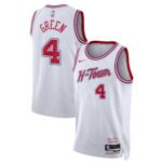 Unisex Houston Rockets Jalen Green  White 2023/24 Swingman Jersey - City Edition