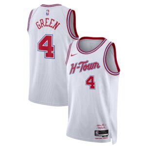 Unisex Houston Rockets Jalen Green  White 2023/24 Swingman Jersey - City Edition