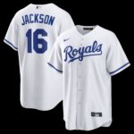 Kansas City Royals Bo Jackson #16 White Home Retired Player Replica Jersey