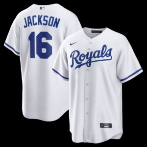 Kansas City Royals Bo Jackson #16 White Home Retired Player Replica Jersey