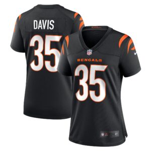 Jalen Davis Cincinnati Bengals  Women's Game Player Jersey - Black