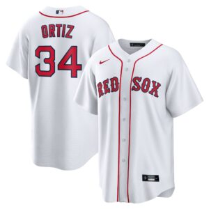 Men's Boston Red Sox David Ortiz  White Home Replica Player Jersey