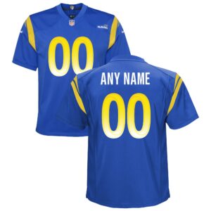 Los Angeles Rams  Youth Custom Game Jersey - Royal