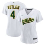Women's Athletics Lawrence Butler #4 White Home Replica Jersey