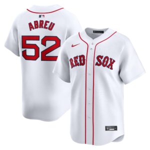 Men's Boston Red Sox Wilyer Abreu  White Home Limited Player Jersey