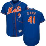 Men's New York Mets #41 Tom Seaver Blue Flexbase Collection Stitched Jersey