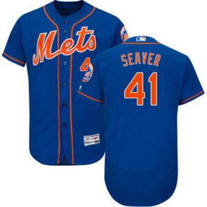Men's New York Mets #41 Tom Seaver Blue Flexbase Collection Stitched Jersey
