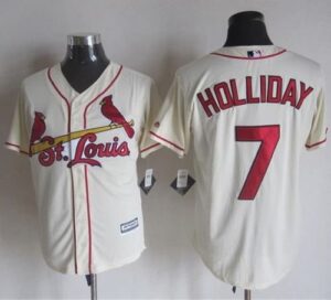 St. Louis Cardinals #7 Matt Holliday Cream New Cool Base Stitched Jersey